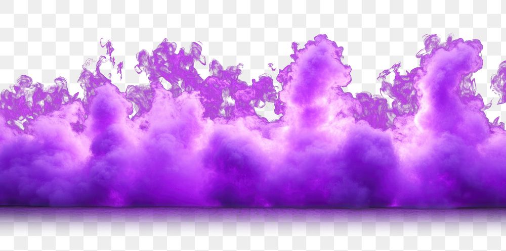 PNG Vibrant purple smoke cloud formation