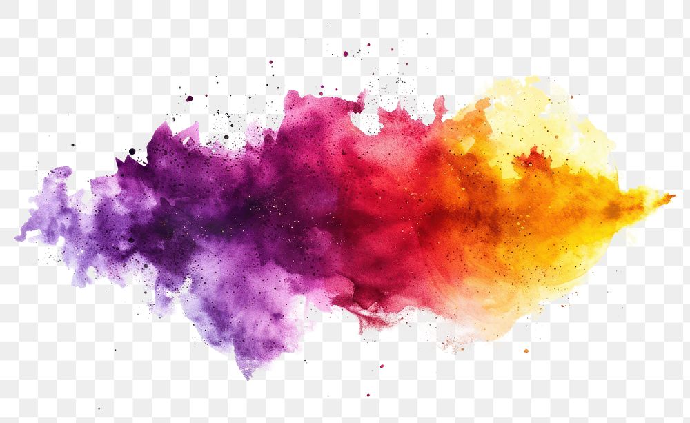 PNG  Vibrant watercolor splash art