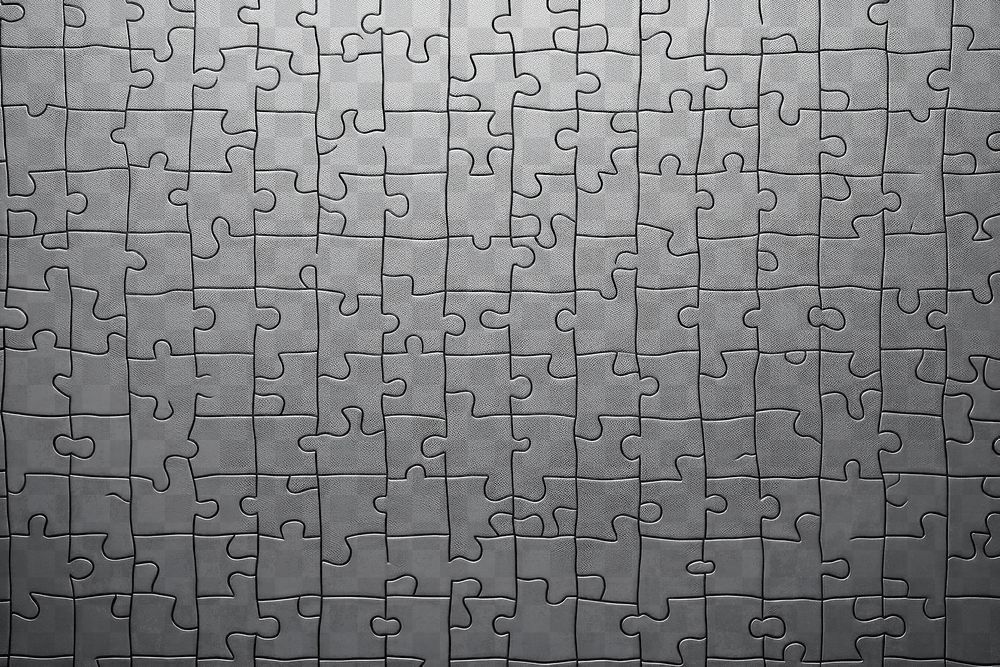 Dark puzzle piece pattern png overlay effect, transparent background