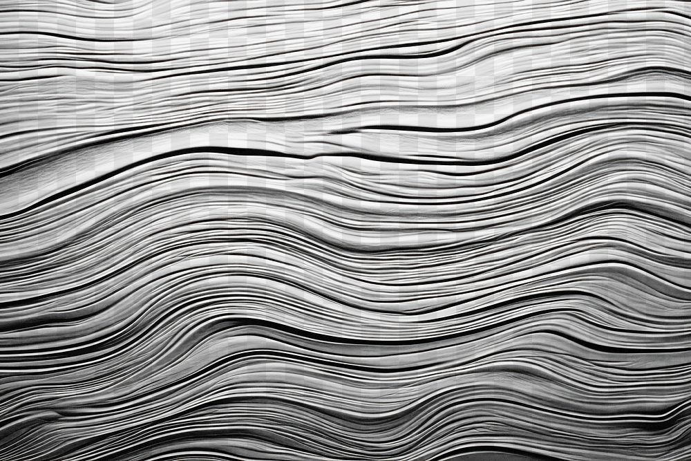 Abstract flowing black lines png overlay effect, transparent background