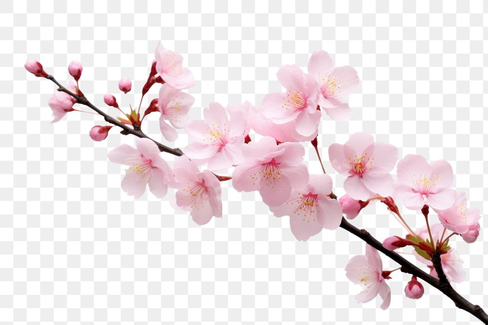 PNG Sakura blossom flower plant. 