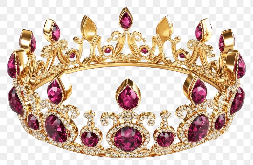 PNG Elegant gold crown rubies | Free PNG - rawpixel