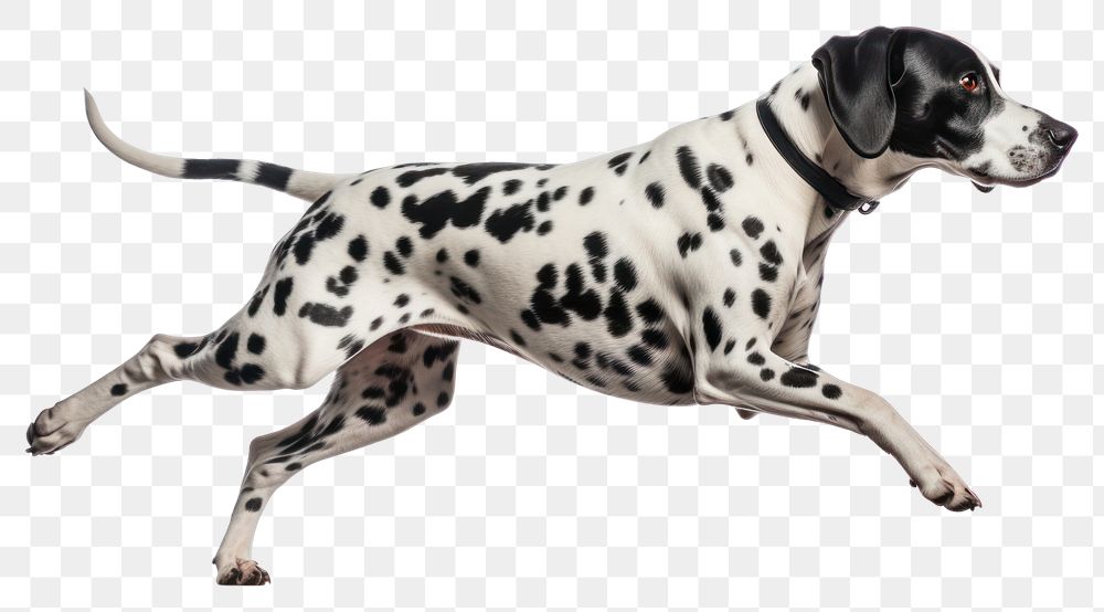 PNG Spotted Dalmatian running swiftly