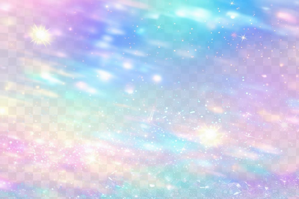 Colorful dreamy sparkling  png overlay effect, transparent background