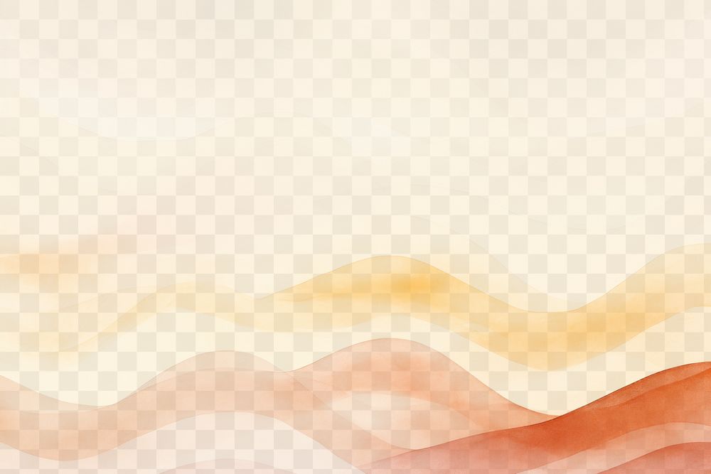 Abstract wavy desert  png paint texture overlay, transparent background