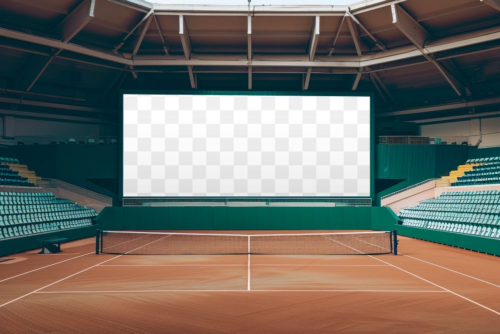 Editable tennis court screen png | Free PNG - rawpixel