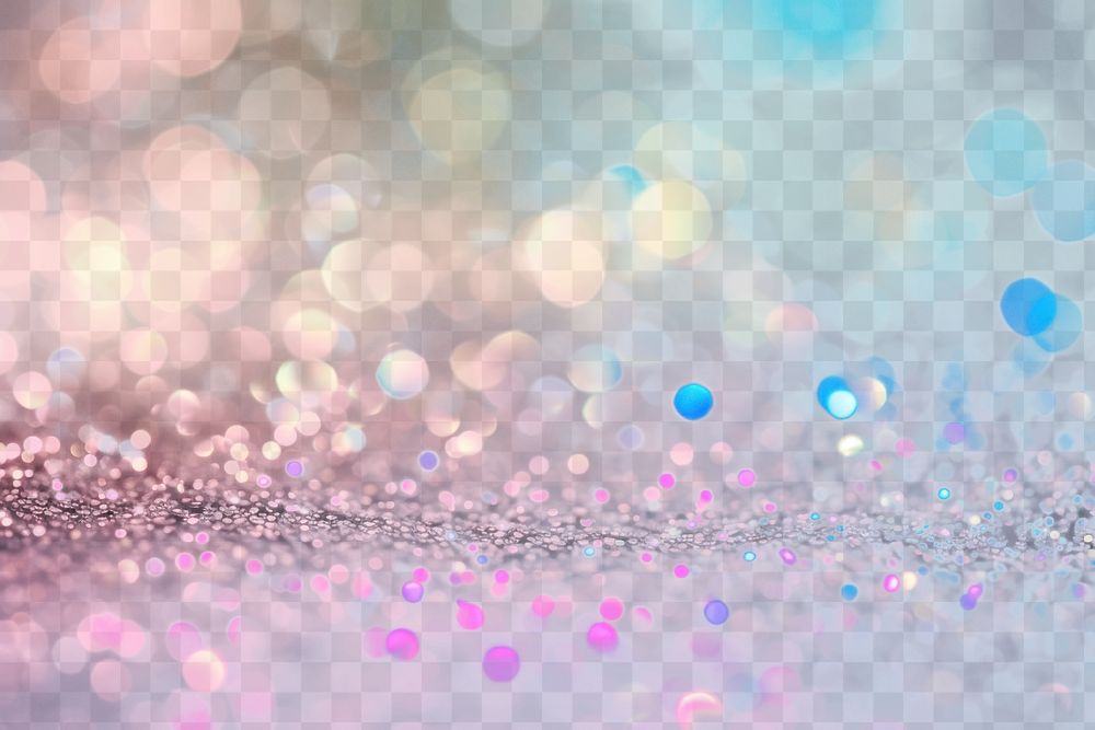 Vibrant  lights  png bokeh overlay effect, transparent background