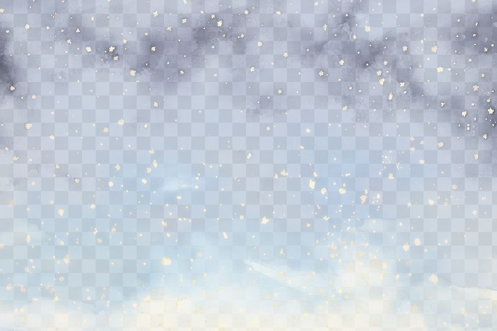 Starry night sky watercolor  png overlay effect, transparent background