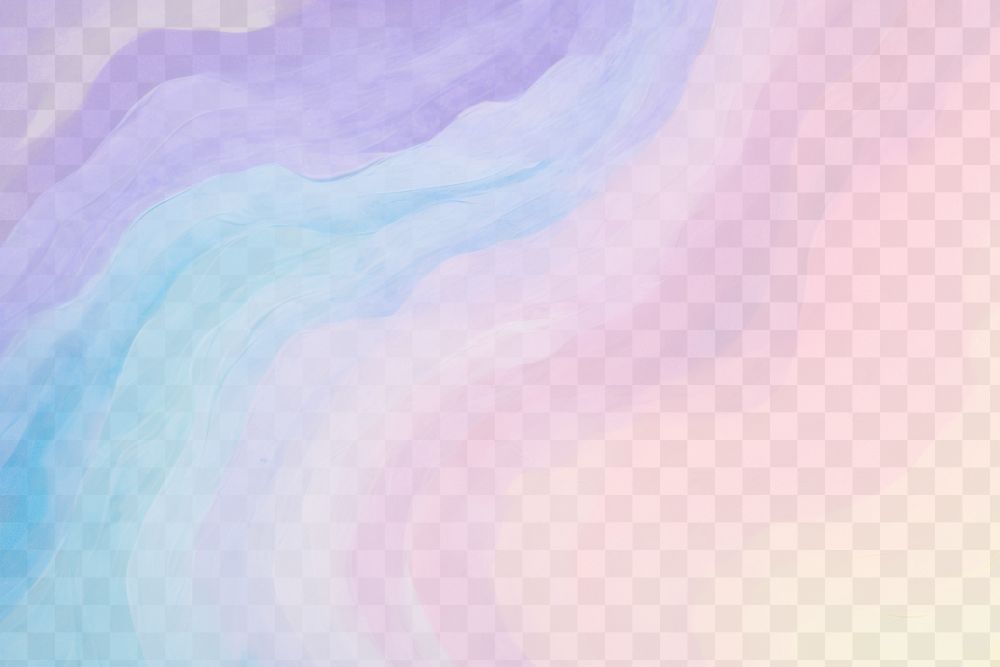 Colorful abstract gradient waves png paint texture overlay, transparent background