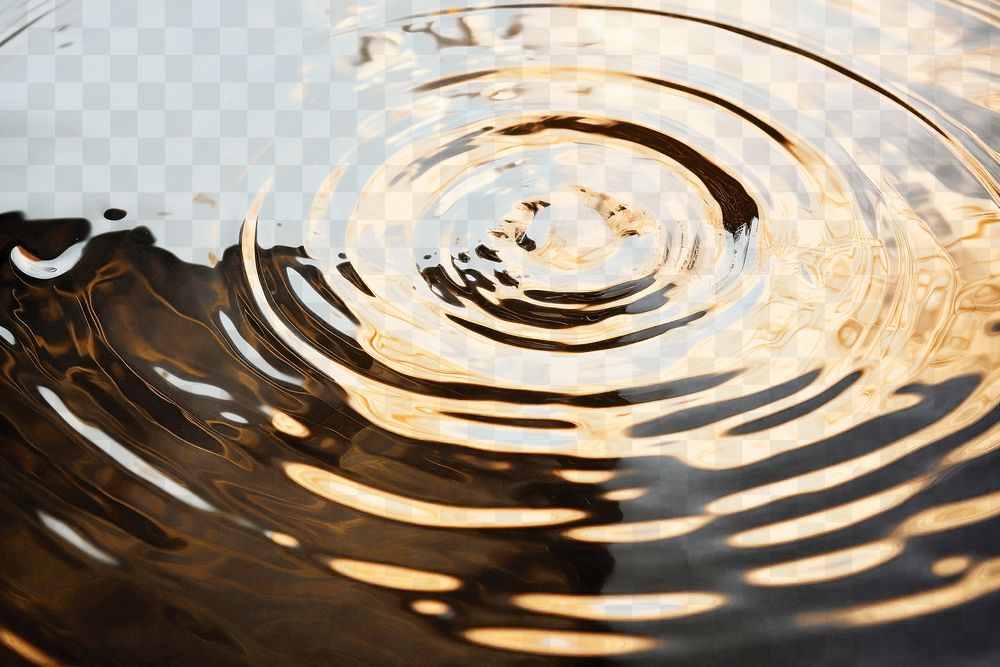 Golden ripple png water overlay | Free PNG - rawpixel