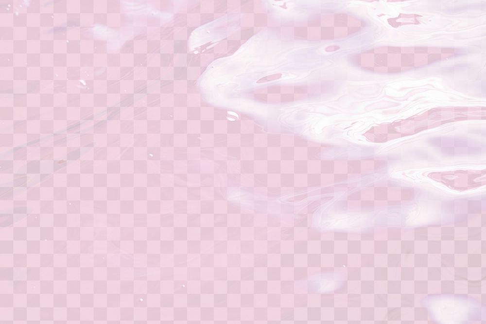 Pink abstract  texture png water overlay effect, transparent background