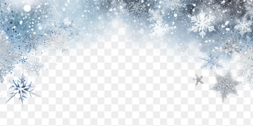 Snowflakes 4 corners border backgrounds nature white. 