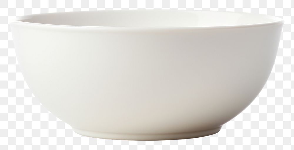 PNG White empty bowl porcelain pottery white. 