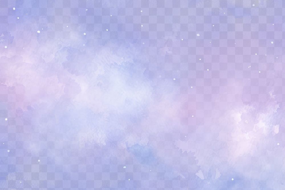 Dreamy watercolor galaxy  png paint texture overlay, transparent background