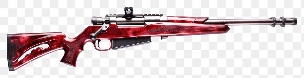 PNG Rifle weapon gun red. 