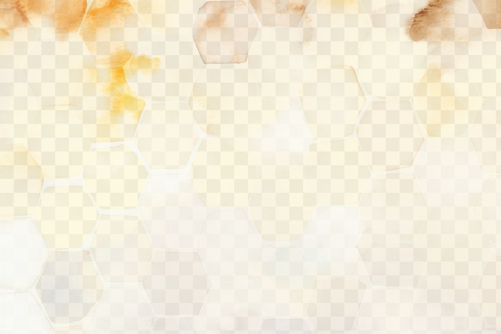 Abstract honeycomb watercolor  png overlay effect, transparent background