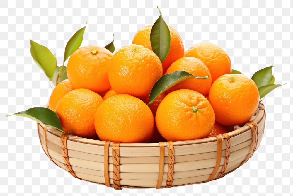 PNG Tangerines grapefruit tangerine basket. 