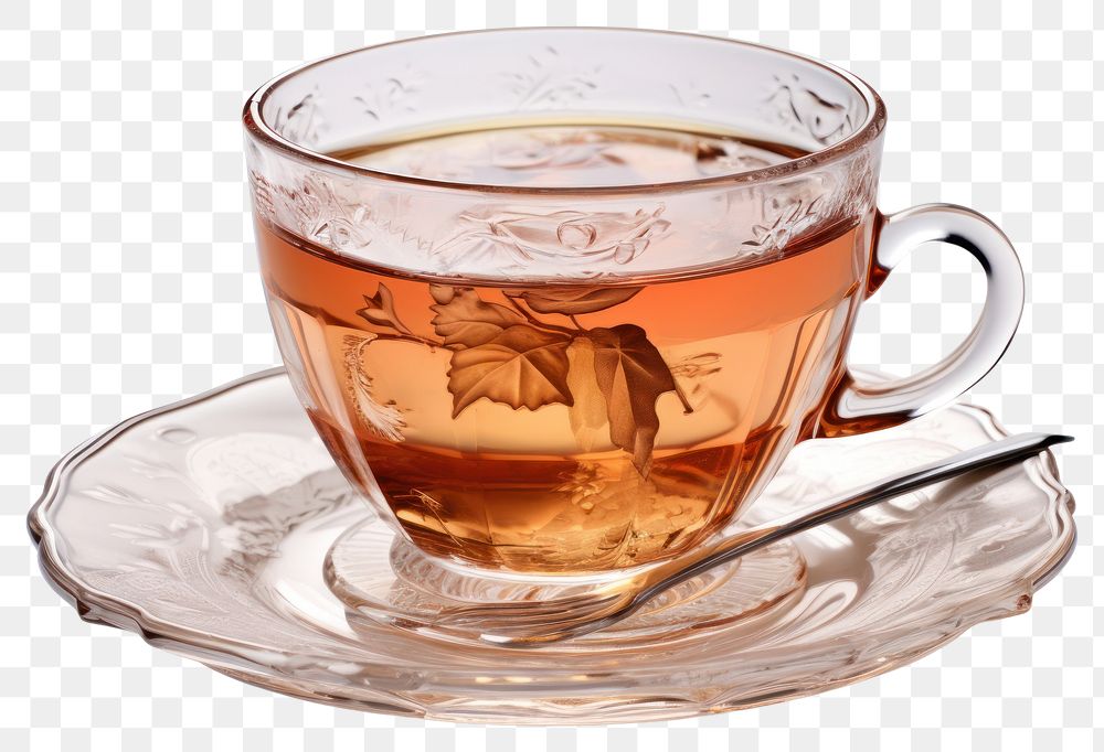 PNG Cup tea saucer drink. 