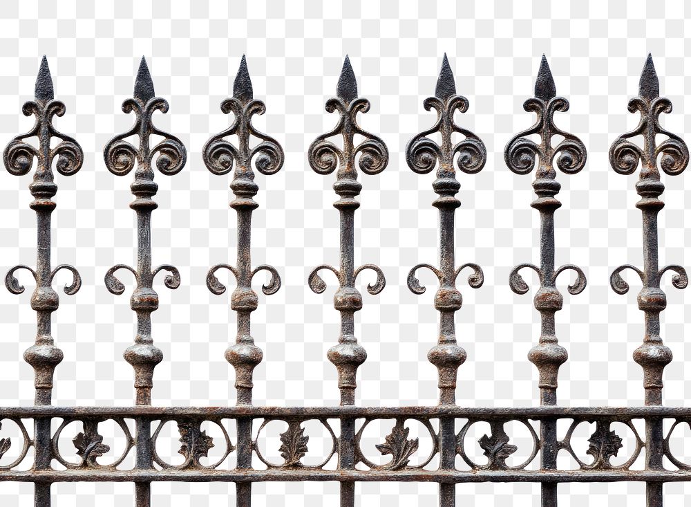 Iron fence weaponry railing dagger.