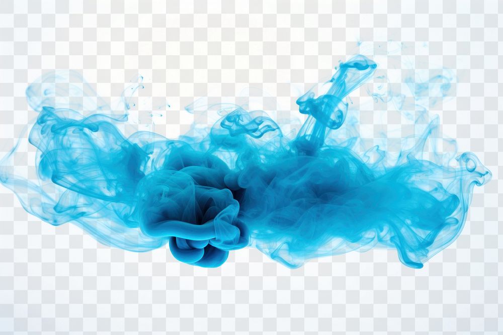 PNG Abstract blue ink swirling