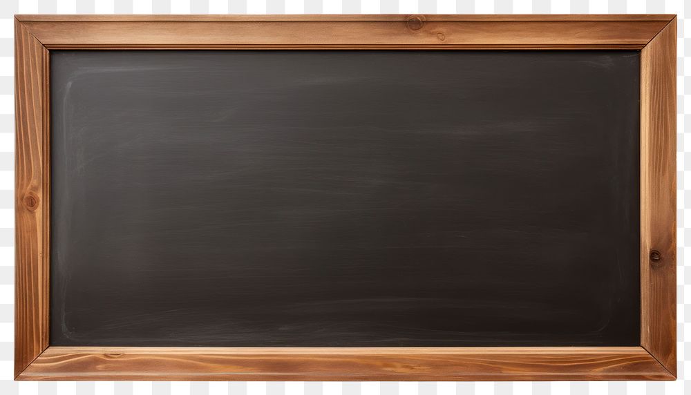 PNG Blackboard with a wooden frame blank chalkboard classroom.