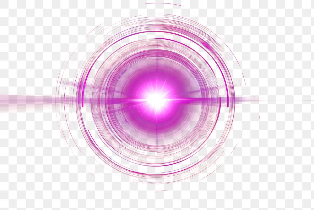 PNG Vibrant purple circular light burst