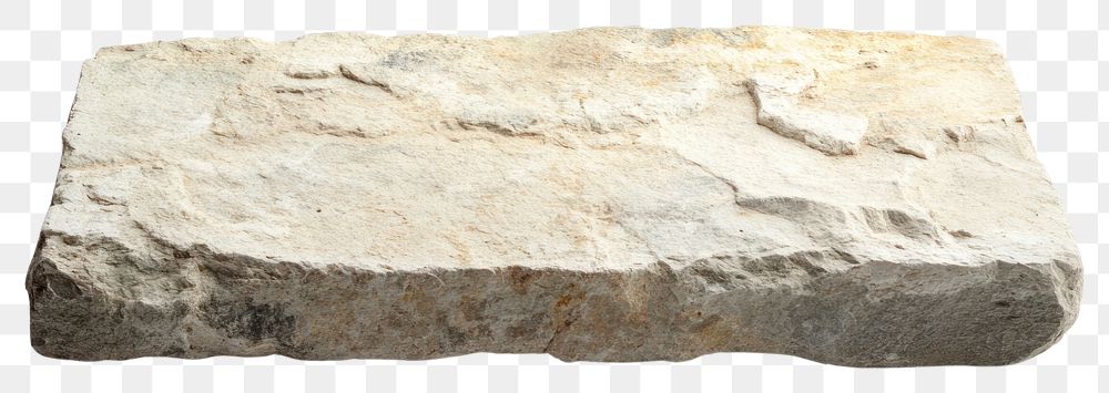 PNG Ancient Roman rectangular stone slab white rock construction.