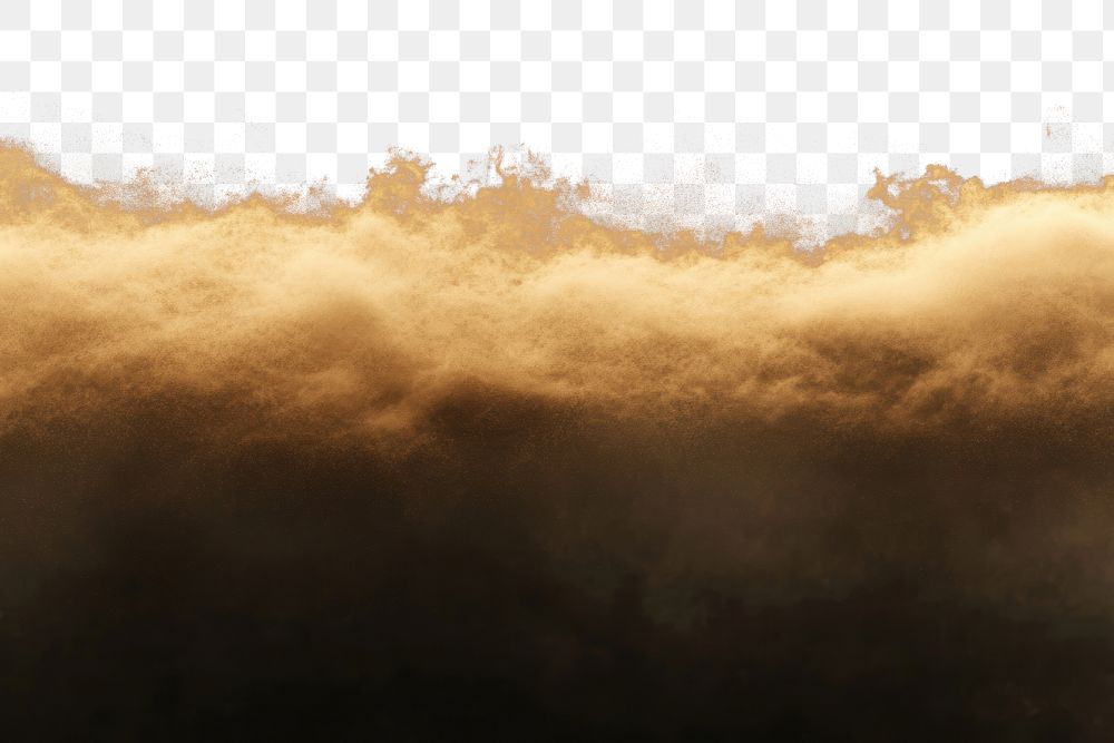 PNG Abstract golden dust cloud background