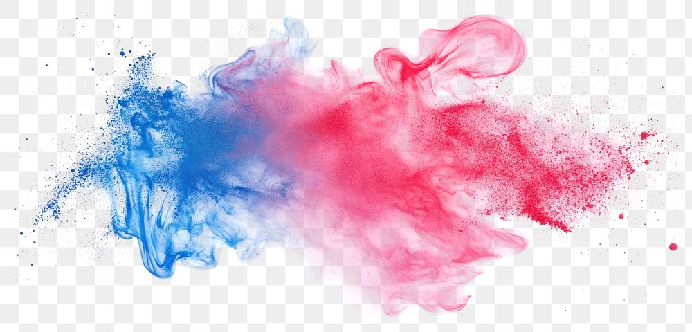 Powder paint splash abstract effect colorful.