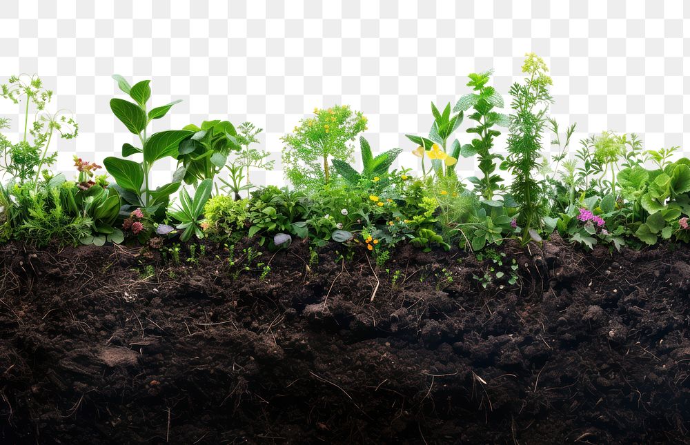 PNG  Soil life gardening nature plants.