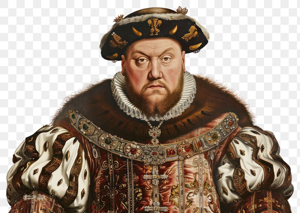 PNG  King Henry VIII painting art renaissance.