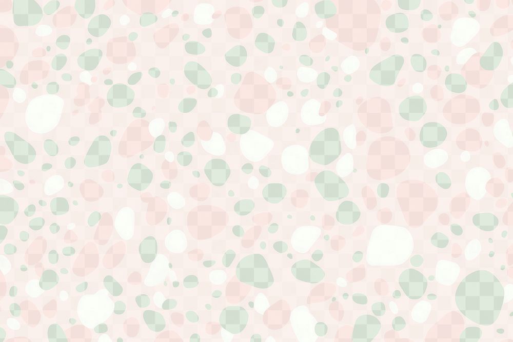 PNG Soft green and pink terrazzo pattern background texture.