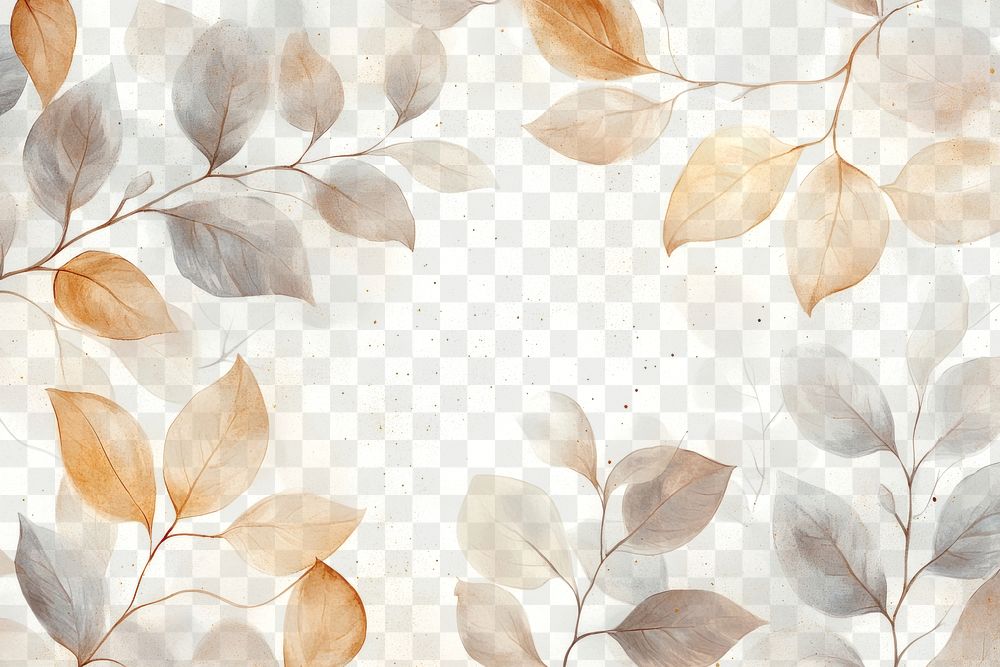 Leaves watercolor pattern background painting leaf graphics.