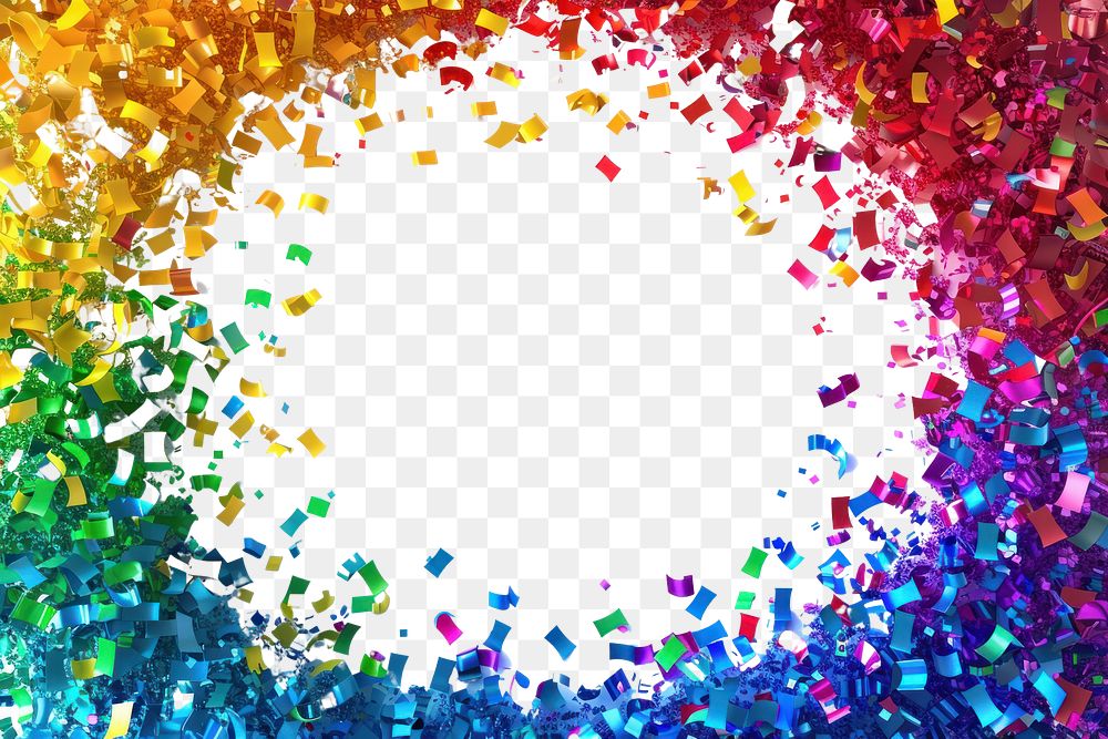 PNG  Colorful confetti explosion background