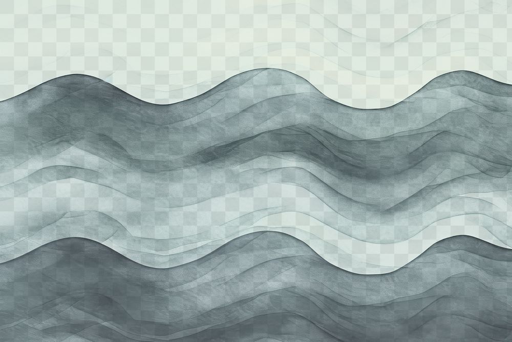 Abstract wavy ocean texture  png paint texture, transparent background