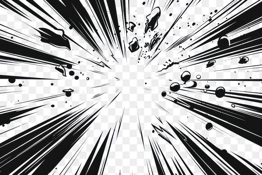 Dynamic comic explosion background illustration