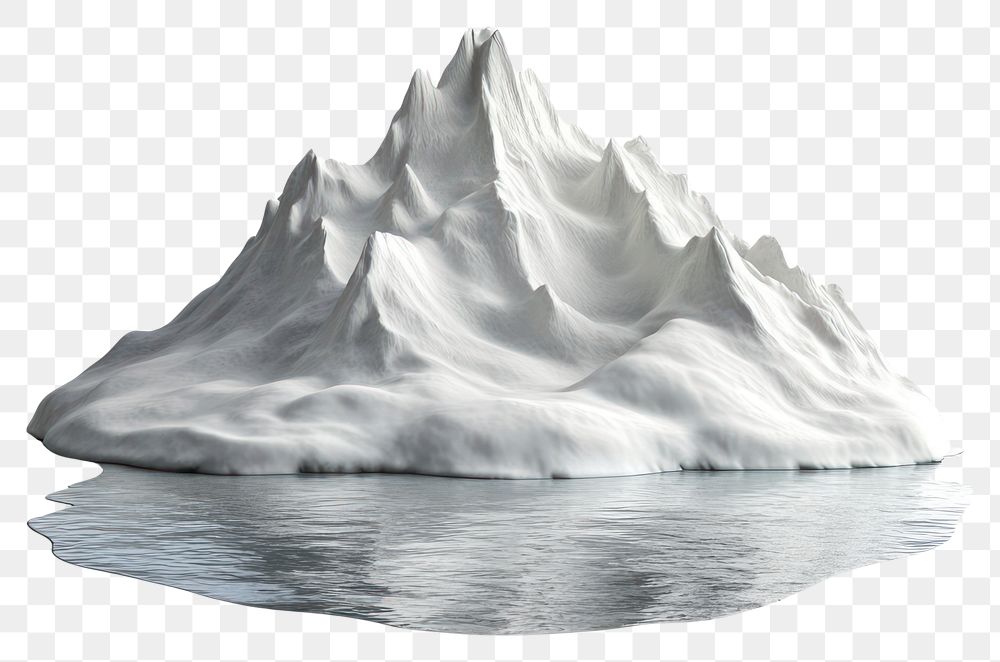 PNG Illustration mountain iceberg reflective.