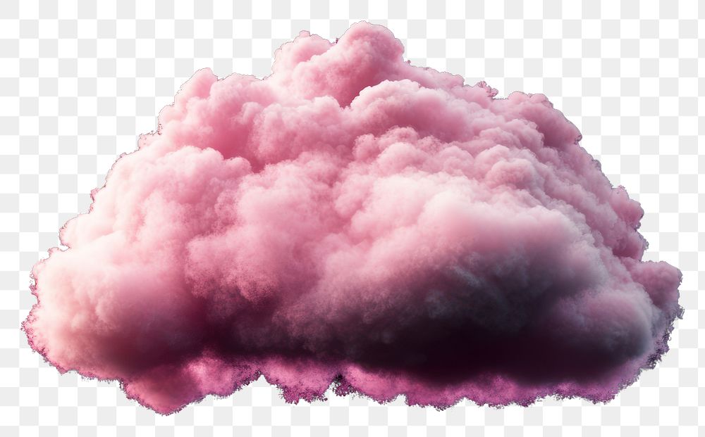 PNG A pink cloud background isolated nature.