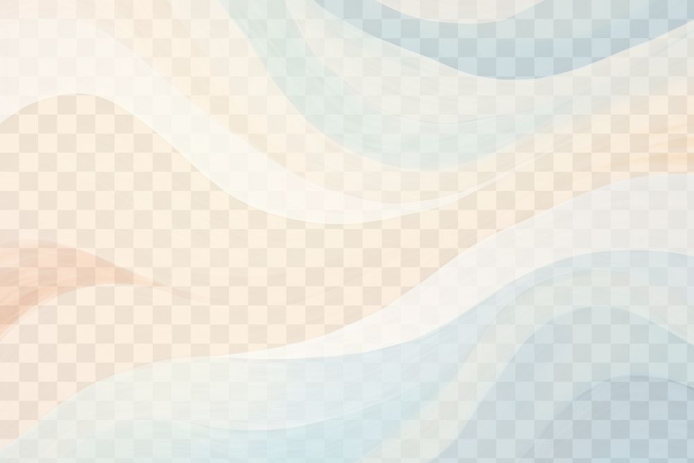 Abstract wavy pastel   png paint texture, transparent background