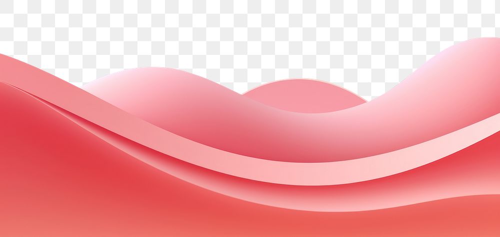 PNG Abstract pink wave border, transparent background