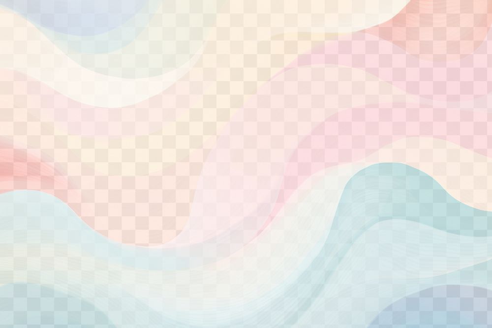 Colorful abstract wavy  png overlay effect, transparent background