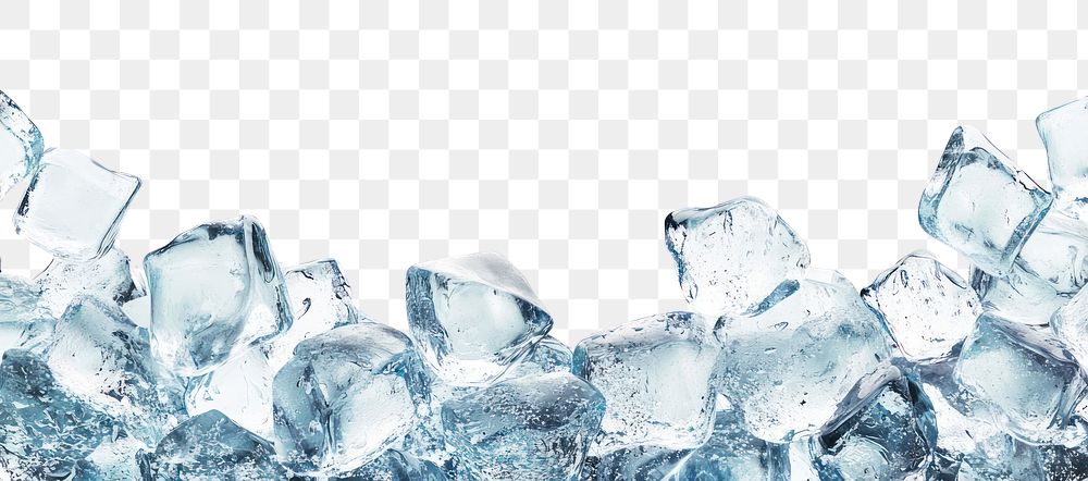 PNG Pile of ice cubes background white 