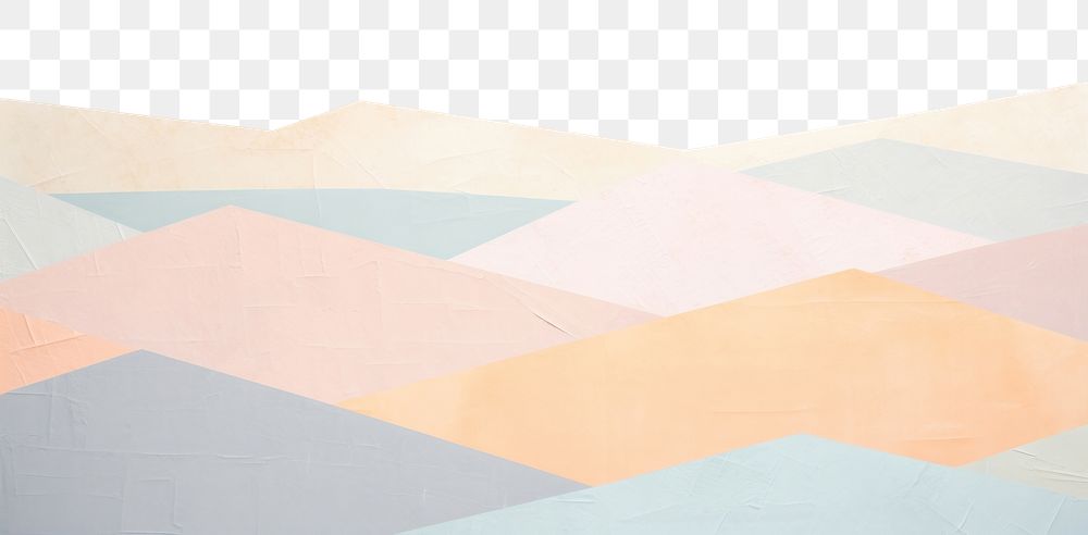 PNG Abstract pastel mountain border, transparent background