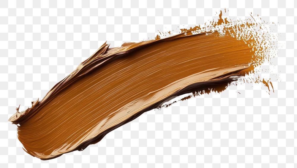 PNG Brown flat paint brush stroke brown publication brushstroke.