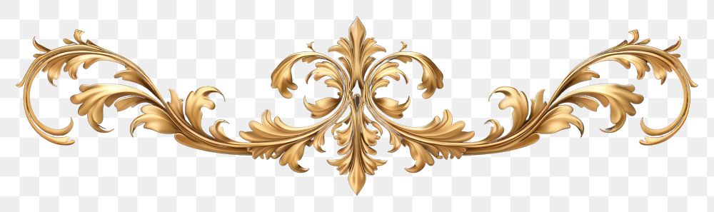 PNG Gothic ornament border gold embellishment accessories ornamental.