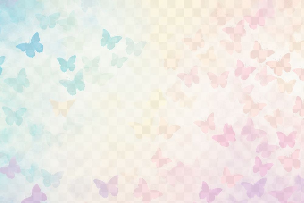 PNG Pastel butterflies backgrounds pattern texture. 