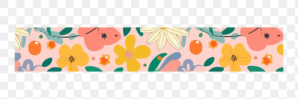 PNG Cute washi tape notes illustration, transparent background