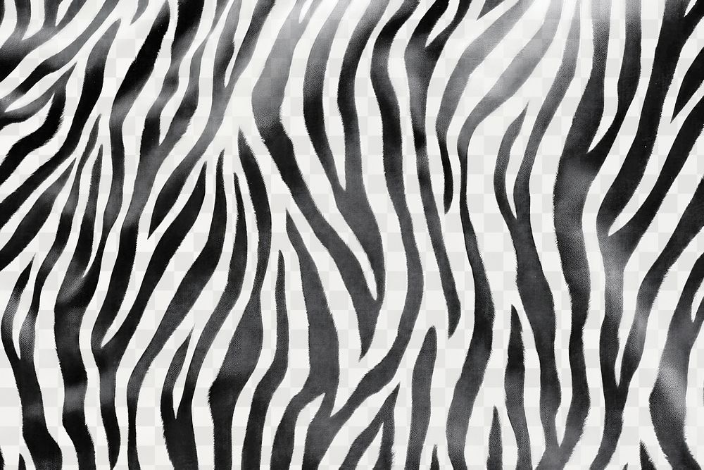 PNG Monochrome zebra stripe pattern texture, transparent background