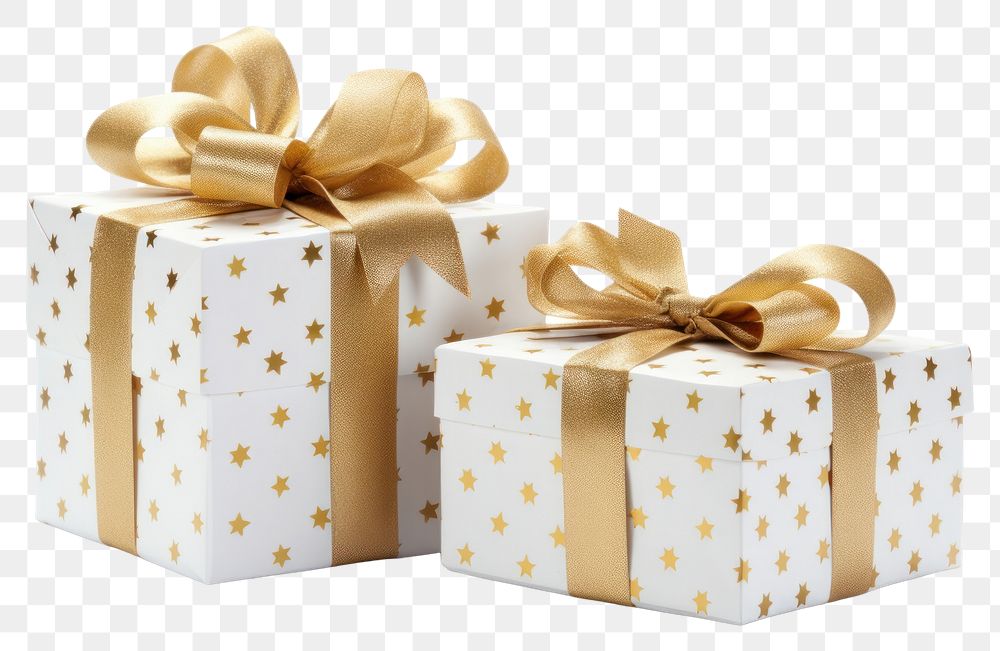 PNG festive gift boxes with ribbons.