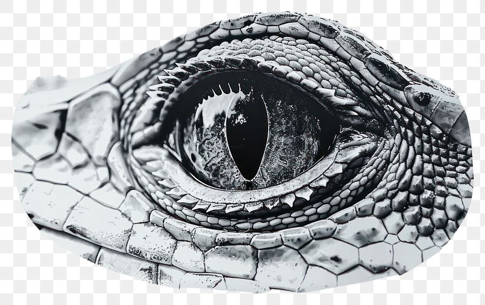 PNG Detailed reptile eye illustration